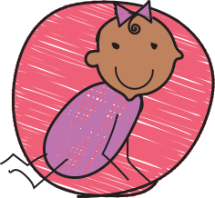 Image of a baby enjoying tummy time