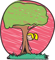 Image of a child playing outside