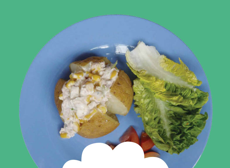 Jacket Potato with Tuna, Sweetcorn and Soft Cheese Image